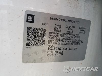 Zdjęcie 12 z 12 samochodu: 2018 CHEVROLET MALIBU LS VIN:1G1ZC5ST4JF253199 - miniatura