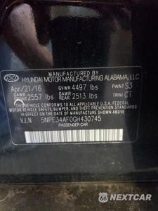 Zdjęcie 12 z 12 samochodu: 2016 HYUNDAI SONATA SPORT VIN:5NPE34AF0GH430745 - miniatura