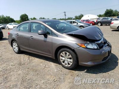 Czwarte zdjęcie samochodu z boku: 2012 HONDA CIVIC LX VIN:2HGFB2F58CH525974 - miniatura