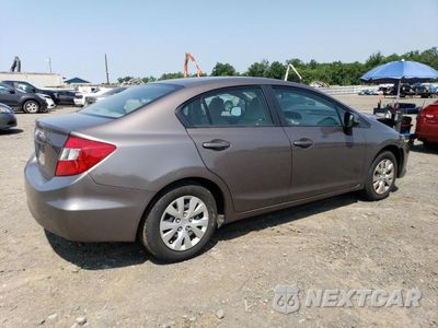 Trzecie zdjęcie samochodu z tyłu: 2012 HONDA CIVIC LX VIN:2HGFB2F58CH525974 - miniatura