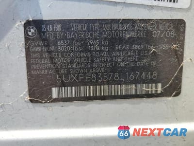 Zdjęcie 13 z 13 samochodu: 2008 BMW X5 4.8I VIN:5UXFE83578L167448 - miniatura
