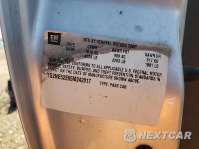 Zdjęcie 13 z 13 samochodu: 2005 PONTIAC GRAND AM SE VIN:1G2NE52E65M242017 - miniatura