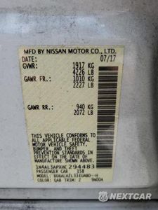 Zdjęcie 12 z 12 samochodu: 2017 NISSAN ALTIMA 2.5 VIN:1N4AL3APXHC294483 - miniatura