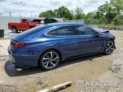 Trzecie zdjęcie samochodu z tyłu: 2021 HYUNDAI SONATA SEL PLUS VIN:5NPEJ4J29MH075413 - miniatura