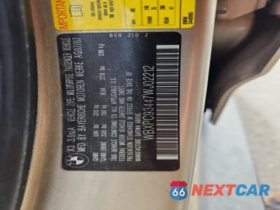 Zdjęcie 12 z 12 samochodu: 2007 BMW X3 3.0SI VIN:WBXPC93447WJ02212 - miniatura