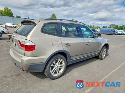Trzecie zdjęcie samochodu z tyłu: 2007 BMW X3 3.0SI VIN:WBXPC93447WJ02212 - miniatura