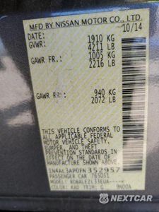 Zdjęcie 12 z 12 samochodu: 2015 NISSAN ALTIMA 2.5 VIN:1N4AL3AP0FN352957 - miniatura