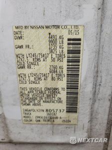 Zdjęcie 13 z 13 samochodu: 2015 NISSAN NV 2500 VIN:1N6AF0LY2FN805737 - miniatura
