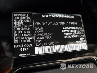 Zdjęcie 13 z 13 samochodu: 2022 MERCEDES-BENZ SPRINTER 2500 VIN:W1W40CHY8NT119809 - miniatura