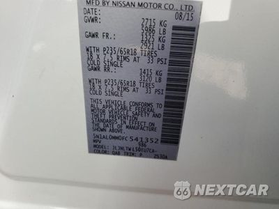 Zdjęcie 12 z 12 samochodu: 2015 INFINITI QX60 VIN:5N1AL0MM0FC541352 - miniatura