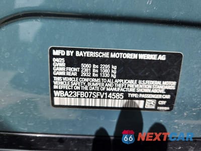 Zdjęcie 12 z 12 samochodu: 2025 BMW 4 SERIES GRAN COUPE VIN:WBA23FB07SFV14585 - miniatura