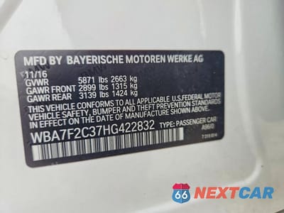 Zdjęcie 13 z 13 samochodu: 2017 BMW 7 SERIES XI VIN:WBA7F2C37HG422832 - miniatura