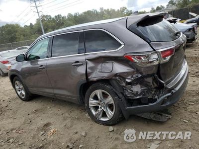 Drugie zdjęcie samochodu z przodu: 2016 TOYOTA HIGHLANDER LIMITED VIN:5TDDKRFH0GS336820 - miniatura