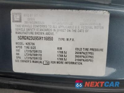 Zdjęcie 12 z 12 samochodu: 2005 HUMMER H2 VIN:5GRGN23U95H116850 - miniatura