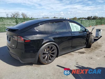 Trzecie zdjęcie samochodu z tyłu: 2022 TESLA MODEL X VIN:7SAXCBE6XNF353324 - miniatura
