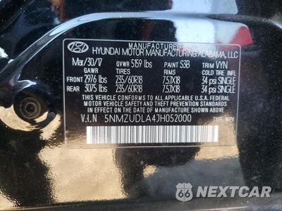 Zdjęcie 14 z 14 samochodu: 2018 HYUNDAI SANTA FE SPORT VIN:5NMZUDLA4JH052000 - miniatura