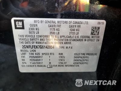 Zdjęcie 13 z 13 samochodu: 2016 CHEVROLET EQUINOX LT VIN:2GNFLFEK7G6142854 - miniatura