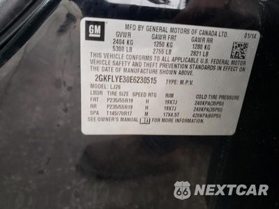 Zdjęcie 13 z 13 samochodu: 2014 GMC TERRAIN SLT VIN:2GKFLYE30E6230515 - miniatura