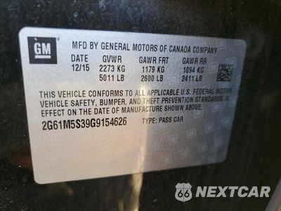 Zdjęcie 12 z 12 samochodu: 2016 CADILLAC XTS LUXURY COLLECTION VIN:2G61M5S39G9154626 - miniatura