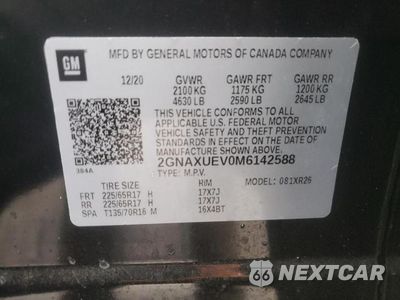 Zdjęcie 13 z 13 samochodu: 2021 CHEVROLET EQUINOX LT VIN:2GNAXUEV0M6142588 - miniatura
