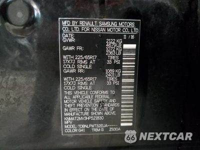 Zdjęcie 12 z 12 samochodu: 2017 NISSAN ROGUE S VIN:KNMAT2MV3HP521830 - miniatura