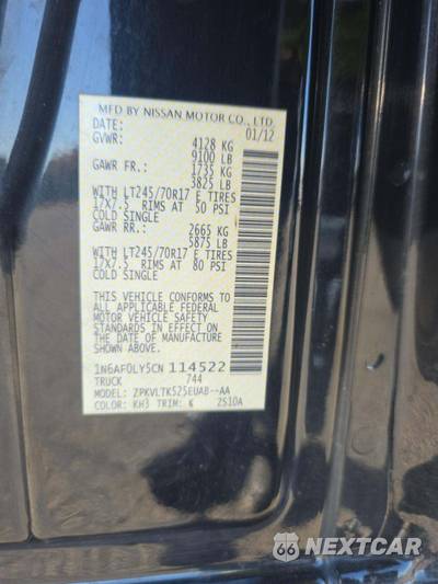 2012 Nissan NV2500 HD Cargo SV High Roof 146.1" WB - zdjęcie 5 z 31 - miniatura