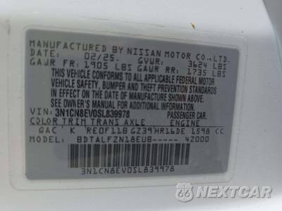 2025 Nissan Versa SV - zdjęcie 5 z 22 - miniatura