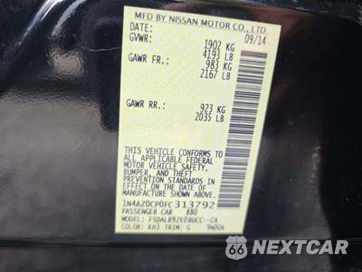 2015 Nissan LEAF S - zdjęcie 5 z 27 - miniatura