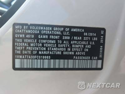 2015 Volkswagen Passat 1.8T Wolfsburg Edition - zdjęcie 5 z 25 - miniatura