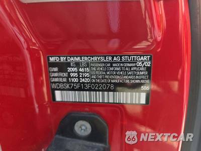 2003 Mercedes-Benz SL 500 - zdjęcie 5 z 24 - miniatura