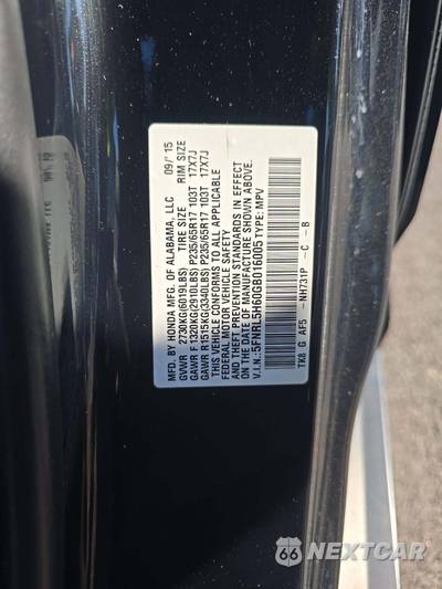 2016 Honda Odyssey EX-L 118.1" WB - zdjęcie 5 z 39 - miniatura