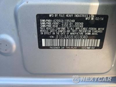 2014 Subaru Impreza Sedan 2.0i - zdjęcie 5 z 35 - miniatura