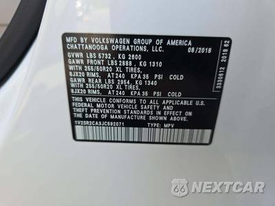 2018 Volkswagen Atlas V6 SEL - zdjęcie 2 z 27 - miniatura