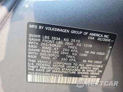 2024 Volkswagen Atlas Cross Sport 2.0T SE w/Technology - zdjęcie 2 z 19 - miniatura
