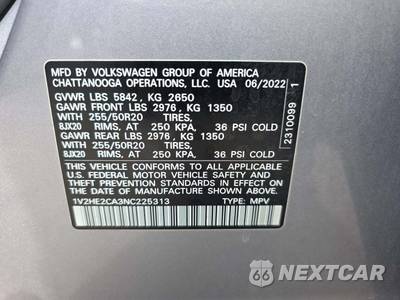 2022 Volkswagen Atlas Cross Sport V6 SE w/Technology - zdjęcie 5 z 22 - miniatura