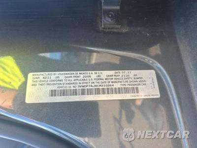 2012 Volkswagen Jetta SE Sedan w/Convenience - zdjęcie 5 z 34 - miniatura
