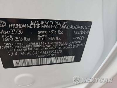 2020 Hyundai Sonata SE - zdjęcie 5 z 26 - miniatura