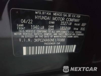 2022 Hyundai Accent SE - zdjęcie 5 z 21 - miniatura