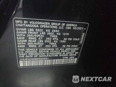 2021 Volkswagen Atlas 2.0T SE w/Technology - zdjęcie 5 z 22 - miniatura