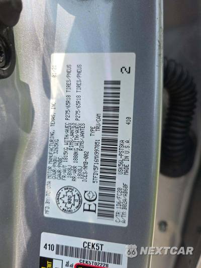 2021 Toyota Tundra SR5 Crew Cab Short Bed - zdjęcie 2 z 19 - miniatura