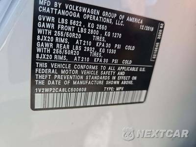 2020 Volkswagen Atlas 2.0T SE w/Technology - zdjęcie 5 z 26 - miniatura