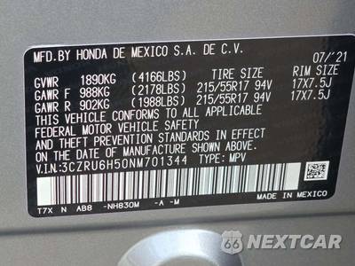 2022 Honda HR-V EX - zdjęcie 5 z 22 - miniatura