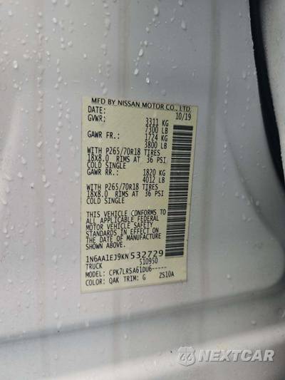 2019 Nissan TITAN S Crew Cab Short Bed - zdjęcie 2 z 19 - miniatura
