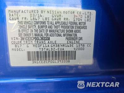 2016 Nissan Versa Note SV - zdjęcie 2 z 21 - miniatura