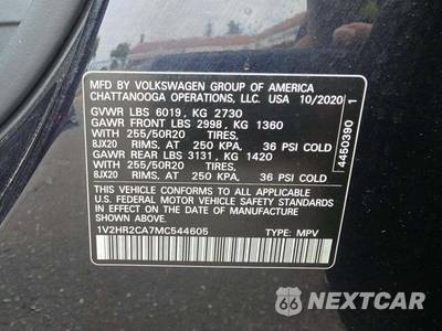 2021 Volkswagen Atlas V6 SE w/Technology - zdjęcie 2 z 20 - miniatura