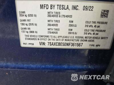 2022 Tesla Model X - zdjęcie 5 z 31 - miniatura