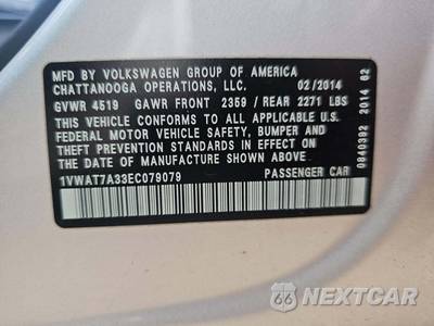 2014 Volkswagen Passat 1.8T S - zdjęcie 5 z 19 - miniatura