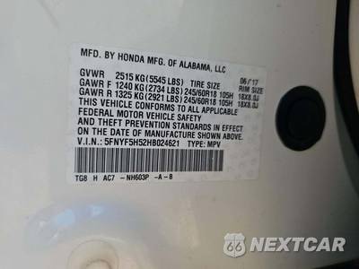 2017 Honda Pilot EX-L - zdjęcie 5 z 28 - miniatura
