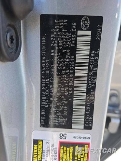 2021 Toyota Camry XSE - zdjęcie 5 z 21 - miniatura
