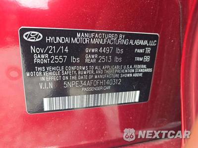 2015 Hyundai Sonata Limited - zdjęcie 5 z 26 - miniatura